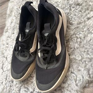 Vans Black Sneakers with Cream Side Stripe